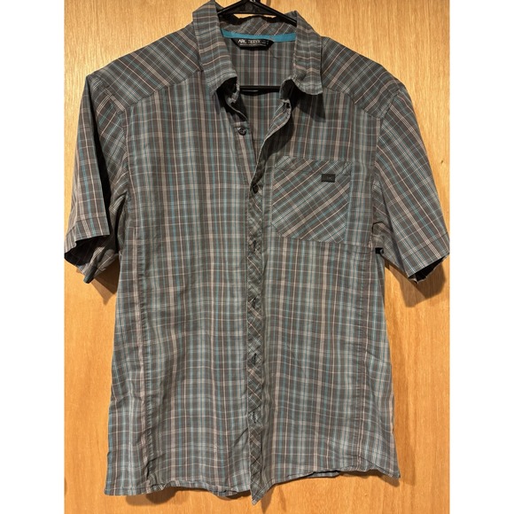 Arcteryx Men's Medium Short Sleeve Plaid Button Down (X) - Picture 1 of 6